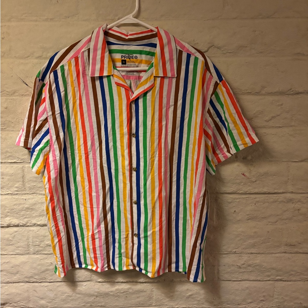Target Pride Striped Men's Shirt-XXL-NWT